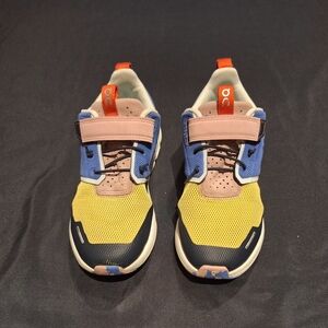 Kids Colorblock Athletic Sneakers - Yellow/Blue/Pink